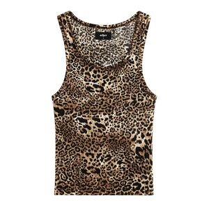 Other UK Leopard Ribbed Tank